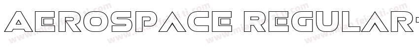 Aerospace Regular字体转换